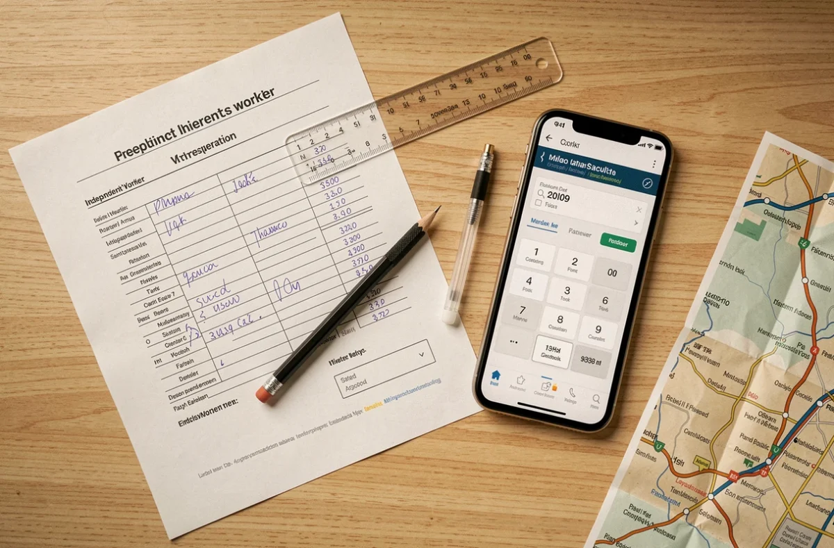 Outils de calcul des frais kilométriques pour micro-entrepreneur : formulaire fiscal, calculatrice et carte routière